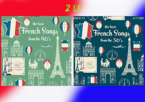 2 Vinili di Musica Francese: The best French Songs from the 40's - The best French Songs from the 50's