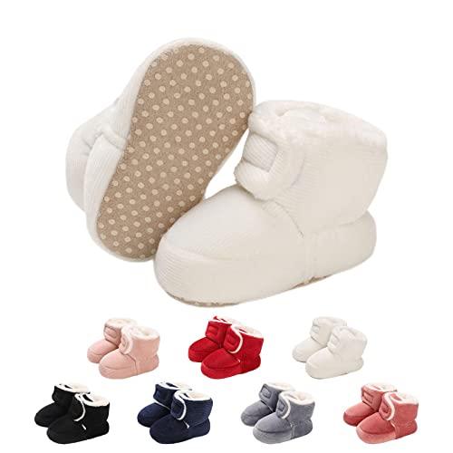 outfit spring Stivaletti Invernali per Neonato, Inverno Caldo Bambini Stivali da Neve Fondo Morbido Antiscivolo Cotone Piatto Pelliccia Calzino Bootie Regolabile Scarpe Primi Passi Bambina 0-18 Mesi
