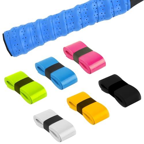 UKOFEW Nastro Grip per Racchetta,6 Pezzi Grip per Racchette da Tennis e Badminton,Nastro Adesivo per Racchetta da Tennis per Racchette da Tennis Racchette da Badminton