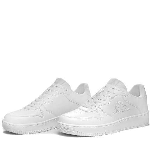 Kappa Logo Maserta, Scarpe da Ginnastica Uomo, Bianco, 43 EU