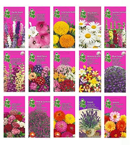 Flower Seed Collection Cottage Garden & Border Favorites, ispirato alla Horticultural Society, nonOGM, semi di qualità