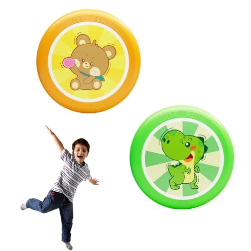 JYNXOR 2 Pezzi Frisbee Morbido in Silicone Antiscivolo Disco Volante Antiscivolo Morbido Silicone Giocattoli Genitore per Giochi all'Aperto e Tempo Genitore-Figlio