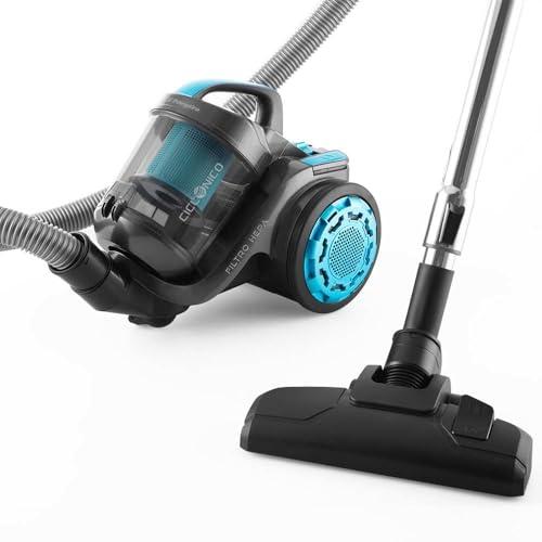 Orbegozo AP 8030, aspirapolvere senza, senza sacco, ciclonica, spazzola per tappeti e pavimenti duri, bocchetta per angoli e solchi, motore ad alta efficienza e basso consumo, serbatoio 2 L, 800 W
