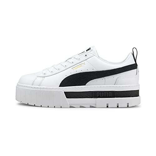 Puma Mayze Lth Wn's, Scarpe Da Ginnastica Donna, Multicolore White White, 36 EU