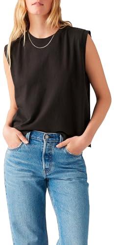 Levi's Boxy Tank T-Shirt, Caviale, M Donna