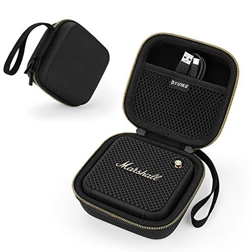 YINKE Custodia per Marshall Willen Bluetooth Altoparlante/Portatile Senza fili Casse, Protettiva da Viaggio Scatola Borsa Cover Case (Gold)