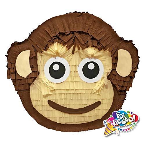 Pignatta Scimmietta Little Monkey (pentolaccia, piñata) Gioco della pignatta per feste di compleanno per bambini. Prodotto artigianale. Made in Italy. Da riempire. HxLxP 55x50x12cm
