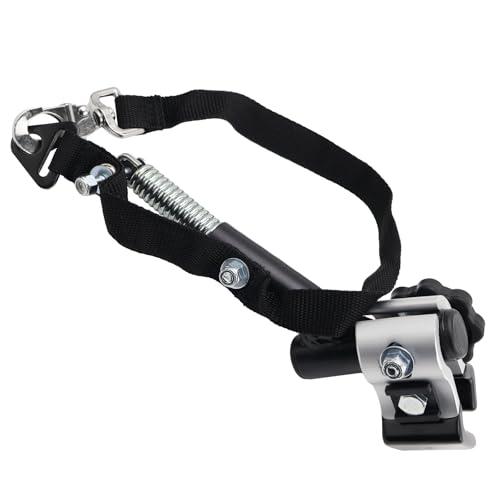 WJMY Frizione universale per rimorchio per bicicletta, in lega di alluminio, per tubi rotondi e ovali, connettore sinistro, per bambini, animali domestici e rimorchi