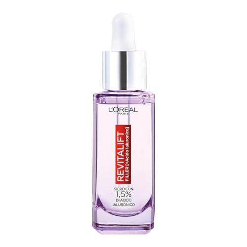 L'Oréal Paris Siero Viso Revitalift Filler, Azione Rimpolpante e Anti-Rughe, Altamente Concentrato con Acido Ialuronico al 1.5%, Maxi Formato, 50 ml