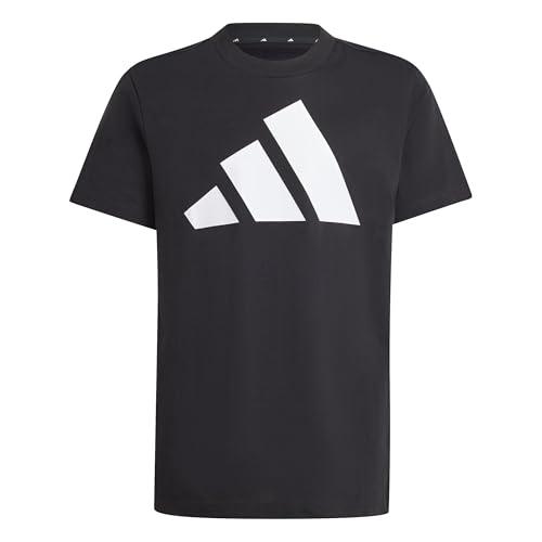 adidas ESSENTIALS T-SHIRT, T-shirt Unisex - Bambini, Black/White,