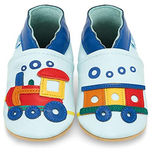Scarpe Bambino - Scarpe Neonato in Morbida Pelle - Scarpine Neonato Primi Passi - Locomotiva - 2-3 Anni