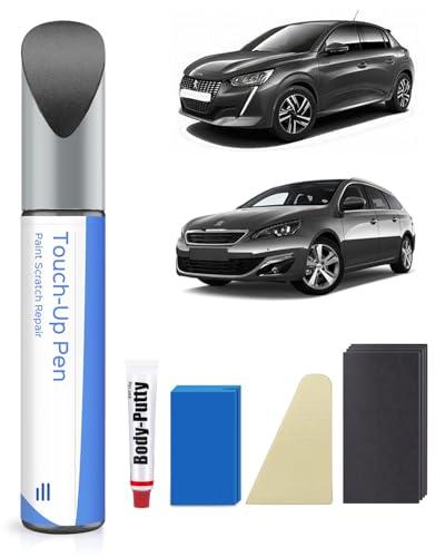 EVL Gris Platinium Kit per ritocchi per Peugeot Accordanza esatta – Riparazione di graffi e scheggiature