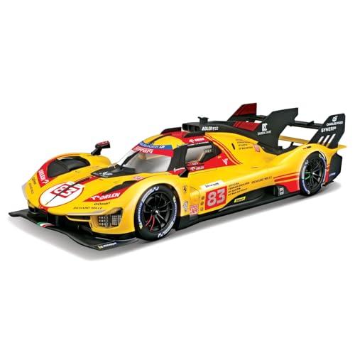 BBURAGO Ferrari 499P 24H LMS Hypercar 2024#83 Scala 1:24, Replica Diecast AF Corse Le Mans, Portiere Apribili, Licenza Ferrari, Età 14+