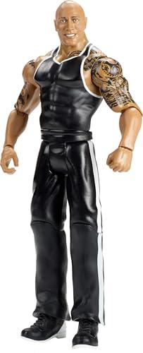 Mattel WWE Top Picks Action Figure, 15,2 cm da collezione The Rock con 14 punti di articolazione e look realistico