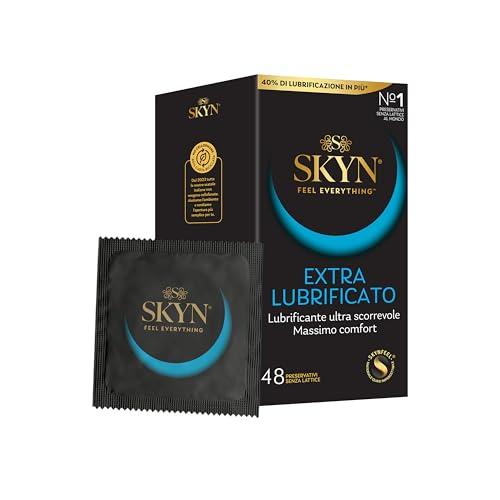 SKYN Extra-Lubricated, (48 Pezzi) preservativi senza lattice extra lubrificati, compatibile con i nostri lubrificanti