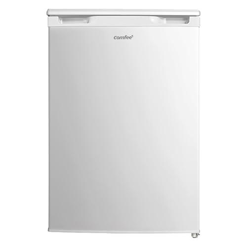 COMFEE' RCD133WH3(E) Frigorifero, 131L senza congelatore, compressore inverter, scomparto per frutta e verdura, 84,5 cm (altezza x larghezza x altezza), 72 kWh all'anno, regolazione della temperatura