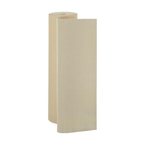 IMBALLAGGI 2000 - Rotolo Cartone Ondulato Avana 100cmx20m Ideale come Cartoni per Traslochi e Imballaggio per Spedizioni, Mascheratura e Protezione, Carta Spessa Pacchi Eco Resistente Antiurto 250g/mq