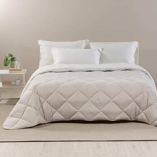 Caleffi - Piumone Matrimoniale Invernale 260x265 cm - Trapunta Matrimoniale Invernale per Inverno e Mezza Stagione - Copriletto in Microfibra Caldo e Morbido - Piumino Autunnale Made in Italy