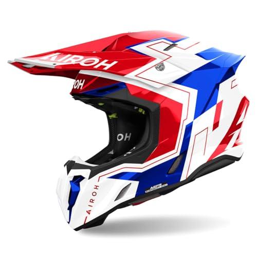 AIROH CASCO OFFROAD TWIST 3 DIZZY BLUE/RED GLOSS S