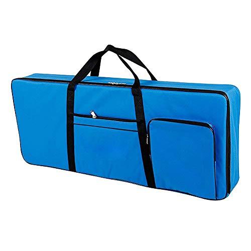 Custodia per tastiera a 61 tasti, portatile, resistente, impermeabile, tessuto Oxford 600D, con custodia imbottita in cotone da 10 mm, 101,6 x 40,6 x 15,2 cm