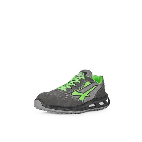 U-Power Red Lion Point, Scarpe Antinfortunistiche Unisex, Scarpe da Ginnastica in Pelle Leggere, Flessibili, Antiperforazione, con Inserto Infinergy, con Puntale in Alluminio & (Green_47)