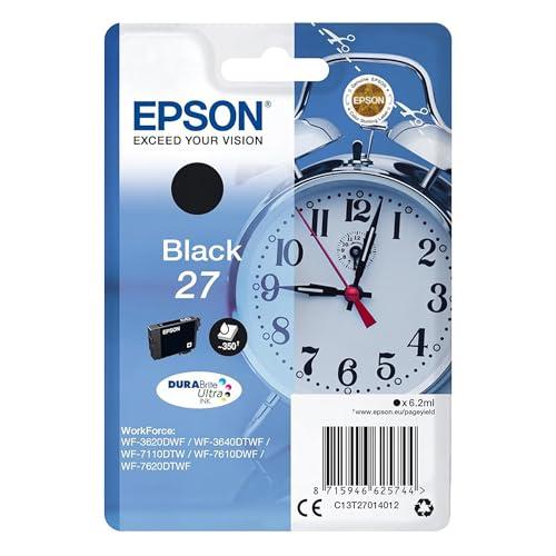 Epson T270140 Serie Sveglia, Cartuccia Originale Getto d'Inchiostro Durabrite Ultra, Formato Standard, Nero