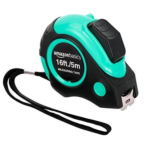 Amazon Basics Metro a nastro, 5 m, turchese