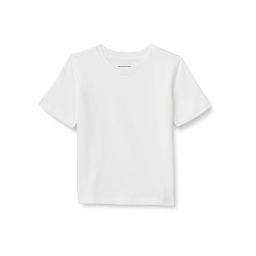Amazon Essentials T-Shirt a Maniche Corte Bambini e Ragazzi, Bianco, 8 anni