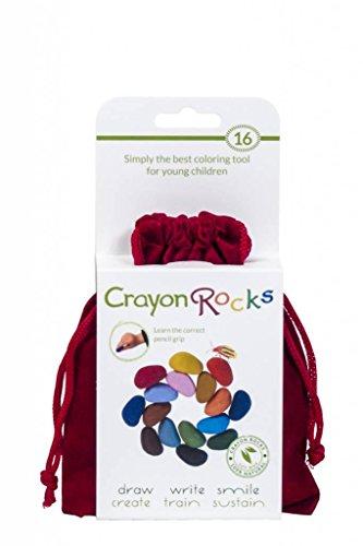 Crayon Rocks 16 Colours in a Red Velvet Bag