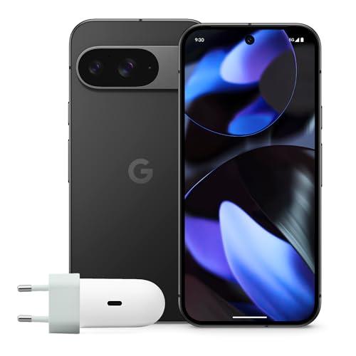 Google Pixel 9 con Caricatore USB-C 45 W - Smartphone Android sbloccato con Gemini, fotocamera avanzata, batteria con 24 ore di autonomia e display Actua da 6,3