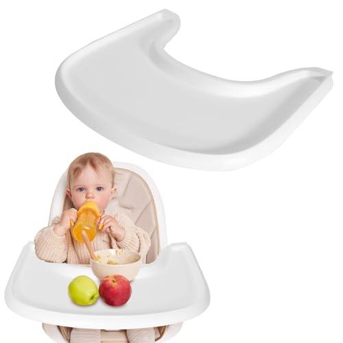 Vassoio compatibile con sedia Stokke Tripp Trapp,vassoio per seggiolone, accessori per seggiolone per bambini 6-36 mesi, fissaggio a clic rapido al seggiolone, facile da montare, antiscivolo, lavabile