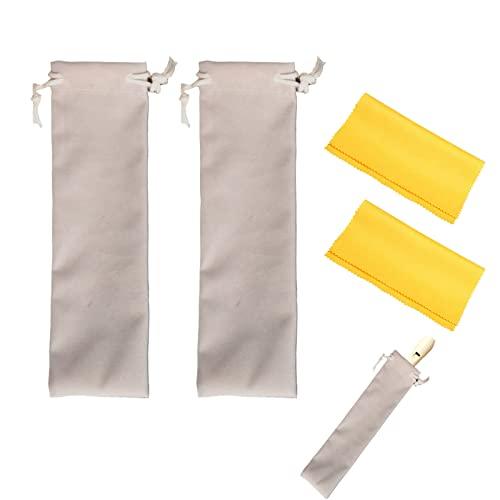 Custodia Flauti, Flauti Custodia, Custodia per Flauto, Sacchetto per Flauto, Sacchetto Stoffa per Flauto, Borsa per Trasporto di Flauto, Custodia Flauto Dolce Soprano, con Kit di Pulizia