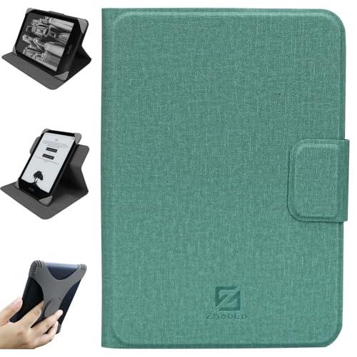 ZhaoCo Custodia Universale Staccabile per 6'' New Kindle 2024/2022, Kobo Nia/Clara 2E / Clara HD, Sottile Leggero Protettiva Cover Angoli di Visione Multipli - Ciano