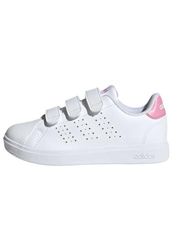 adidas Unisex - Bambini e Ragazzi Advantage Base 2.0 Shoes Children, Cloud White/Bliss Pink/Core Black, 28 EU