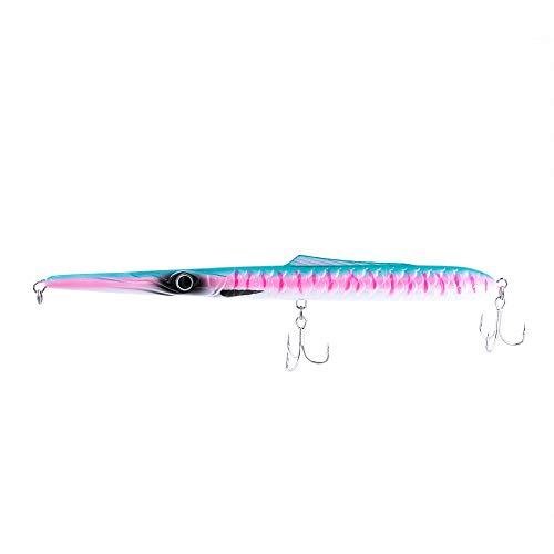 JATSUI Drake 210 Skipping Lure Floating, Needle, Misura, Colore Plb Artificiale da Pesca, Bianco/Rosa/Verde, 210 mm