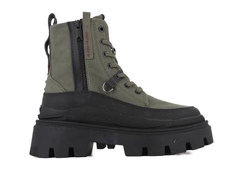 Palladium Pallasquad Zip TX, Stivaletto Donna, Verde, 39 EU