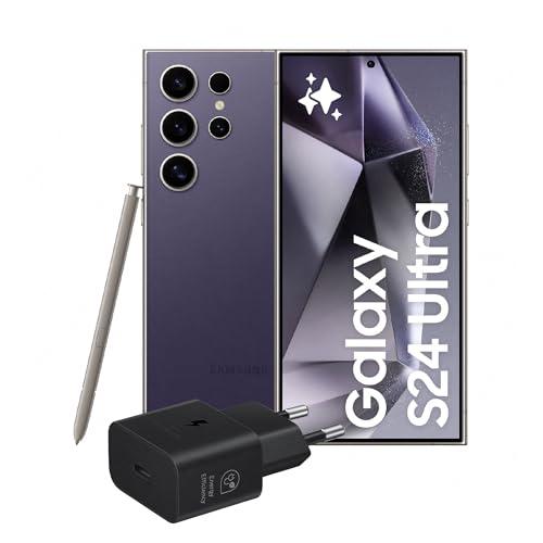 Samsung Galaxy S24 Ultra Smartphone AI, Caricatore incluso, Display 6.8'' QHD+ Dynamic AMOLED 2X, Fotocamera 200MP, RAM 12GB, 512GB, 5.000 mAh, Titanium Violet [Versione italiana]
