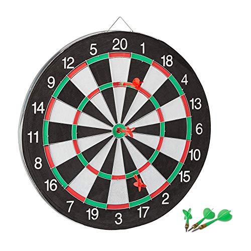 Bersaglio 17 pollici con 6 freccette diametro 41.5 cm bifacciale gioco tirassegno