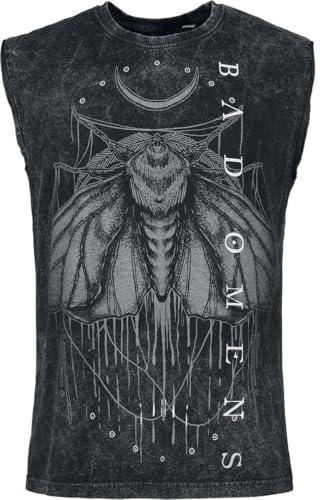 Bad Omens Shadow Moth Uomo Canotta Grigio M 100% Cotone Regular