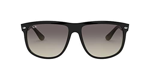 Ray-Ban Occhiali da sole unisex per adulti con montatura nera/lenti grigie sfumate