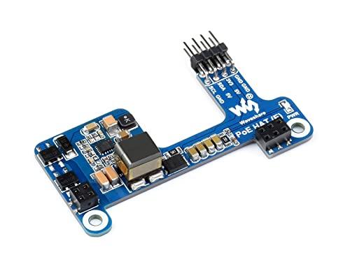 Waveshare Poe Hat for Raspberry Pi 4B 3B+, IEEE 802.3af-Compliant,Power Over Ethernet Hat (E) Expansion Board for Raspberry Pi,5V Power Output
