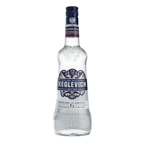 Keglevich Vodka, Vodka Dry di Puro Grano Distillato 6 Volte, di Origine Polacca - Bottiglia da 700 ml