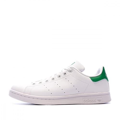 adidas Stan Smith J, Sneaker Unisex - Bambini e ragazzi, Bianco Ftwr White Ftwr White Green Fx, 36 2/3 EU