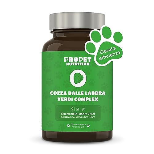 Integratore Articolazioni Cani e Gatti. Cozza dalle Labbra Verdi, Glucosamina e Condroitina. Alta Concentrazione. Antifiammatorio. 130 Compresse Insapore. Supporta la Mobilità. Condroprotettori Cane