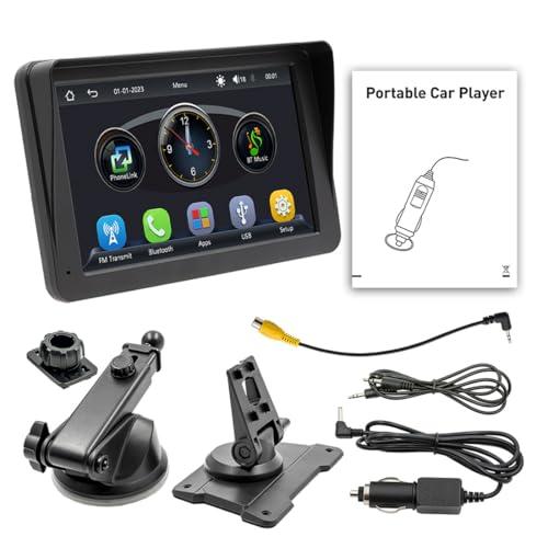 Tomedeks GPS Auto,GPS Navigatore Satellitare,Navigatore per Camion,7 Pollici Touchsceen,con Avviso Guida vocale,Chiamata Bluetooth,Uscita Wireless FM,Multilingue,per Auto Camion