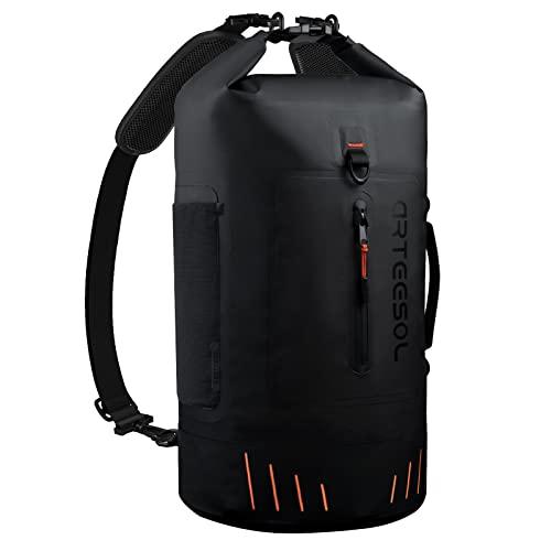 Blackace arteesol Borsa Impermeabile Mare Aggiornato, 45L 40L 30L 20L Zaino Impermeabile Sacca Stagna Sacca Impermeabile Con Spalline Per Kayak Tour in Barca Canoa/Pesca/Rafting/Nuoto/Canottaggio