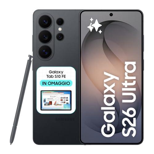 Samsung Galaxy S26 Ultra Smartphone AI, 512GB, 3 anni di Garanzia, Privacy Display Integrato, Processore Potente, Assistente Foto, Camera 200 MP, 5000 mAh, Black [Versione italiana]