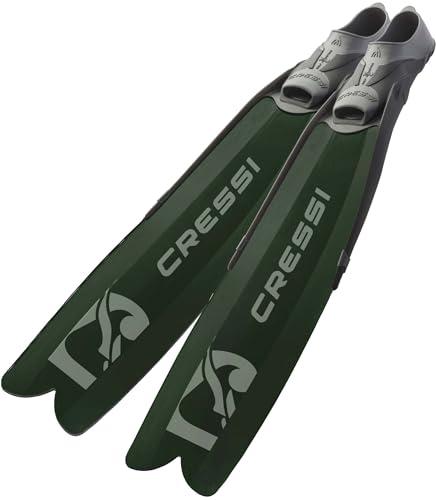 CRESSI Gara Modular Boost Fins Green - Pinna Lunga Ideale per Immersioni Libere Intermedie Avanzate e Pesca Subacquea, Verde/Nero, 42/43, Unisex Adulto