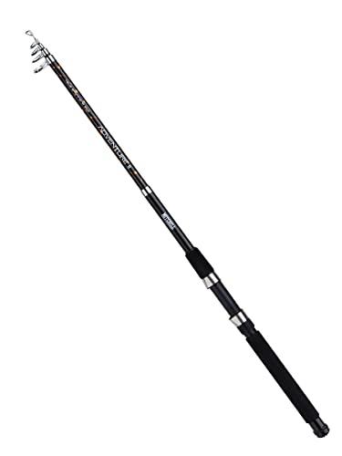 Mitchell Adventure 2 - Canna da pesca in vetro resistente, con guide in acciaio inox, per pesca d'acqua dolce e mare, nero/arancione, 1.80 m | 4-15 g, 1558846