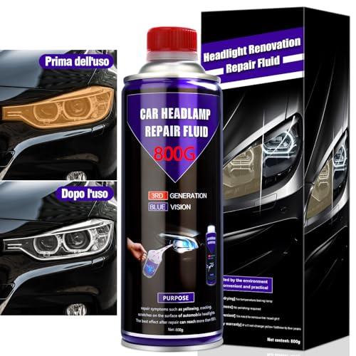 SEO-FANALLY Rinnova Fari Auto - 800g Lucidatura Fari Auto, Lucida Fari Auto, Rinnova Fanali, Pulisci Fari Auto Opachi